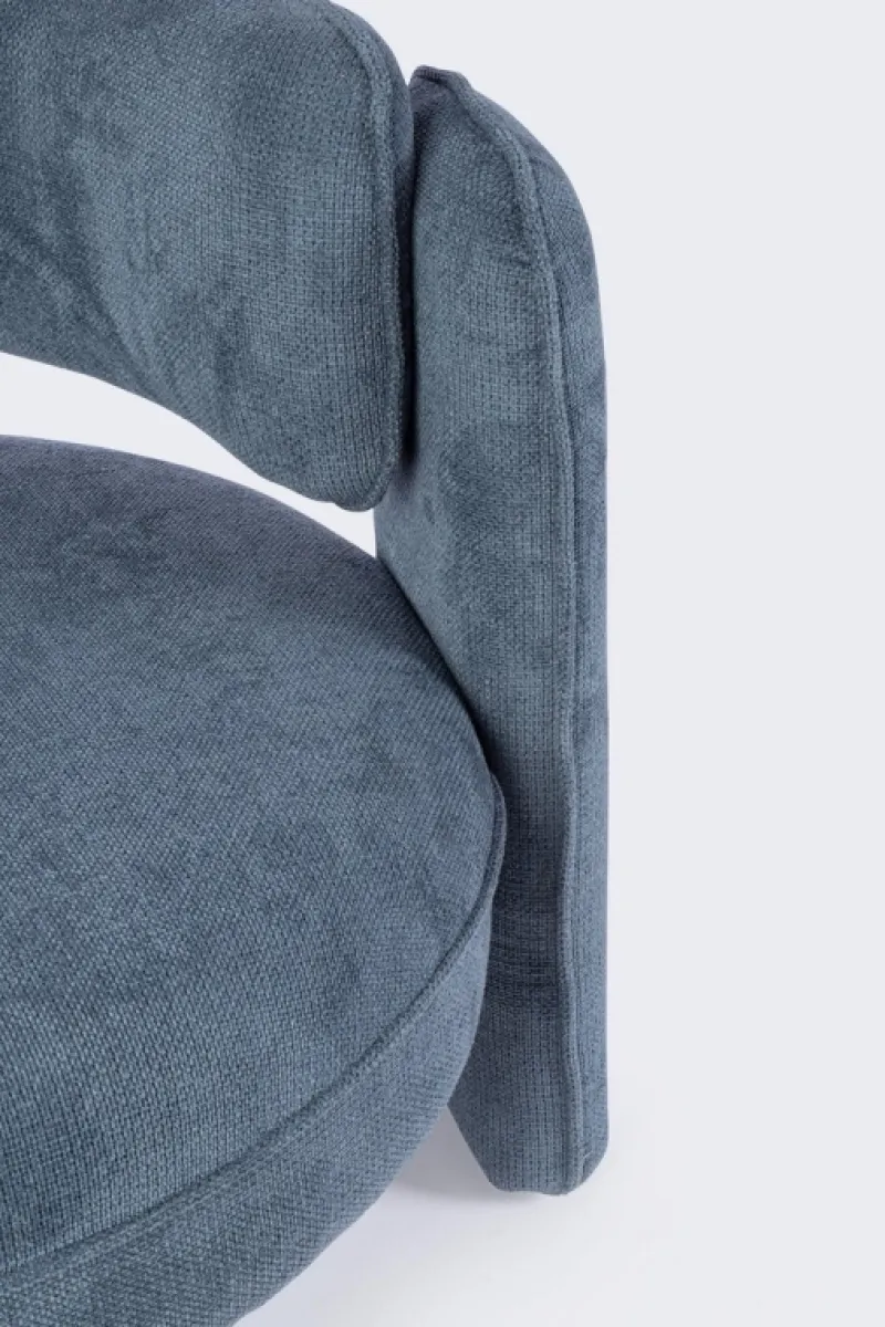 Outlet Bizzotto POLTRONA IN TESSUTO BLU - AISHA