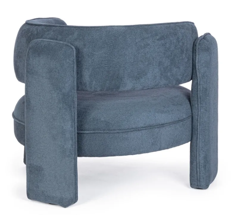 Outlet Bizzotto POLTRONA IN TESSUTO BLU - AISHA