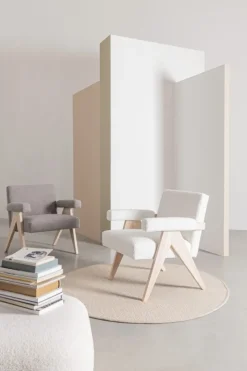 Online Bizzotto POLTRONA IN TESSUTO TORTORA - FAIZA