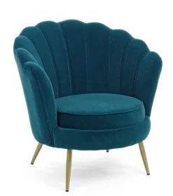 Outlet Bizzotto POLTRONA IN VELLUTO BLU - GILIOLA