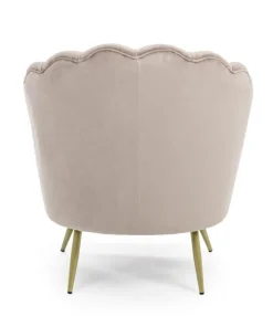 Clearance Bizzotto POLTRONA IN VELLUTO GRIGIO CHIARO - GILIOLA