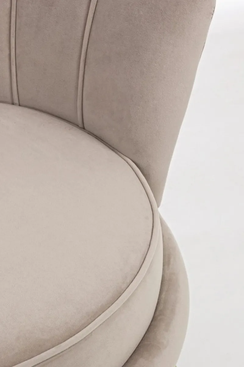 Clearance Bizzotto POLTRONA IN VELLUTO GRIGIO CHIARO - GILIOLA