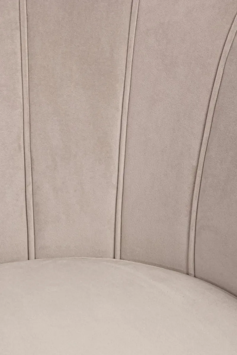 Clearance Bizzotto POLTRONA IN VELLUTO GRIGIO CHIARO - GILIOLA