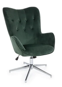 Clearance Bizzotto POLTRONA IN VELLUTO VERDE - FARIDA