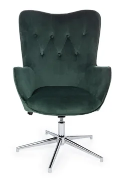 Clearance Bizzotto POLTRONA IN VELLUTO VERDE - FARIDA