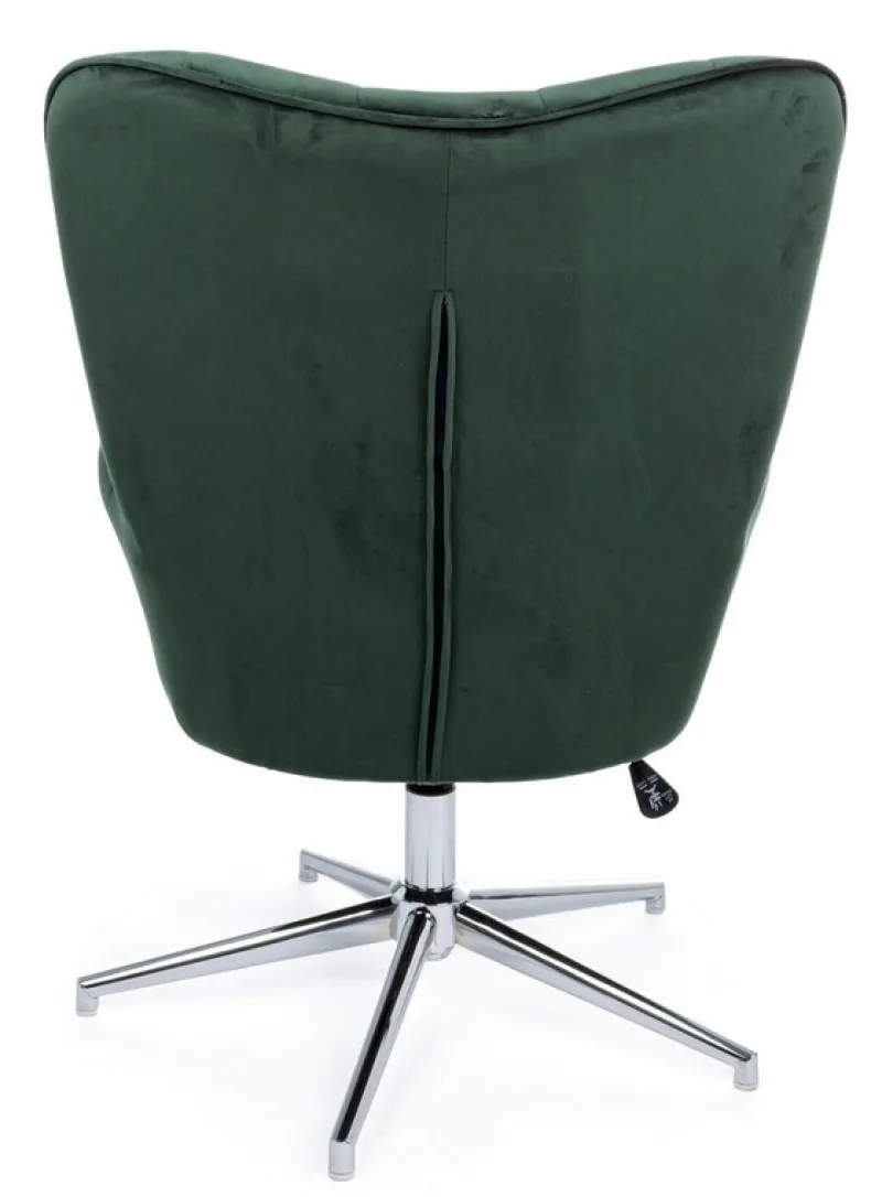 Clearance Bizzotto POLTRONA IN VELLUTO VERDE - FARIDA
