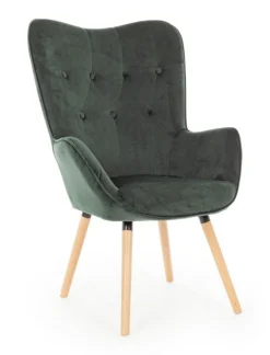 Best Bizzotto POLTRONA IN VELLUTO VERDE BOSCO - JULIET