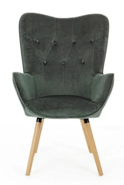 Best Bizzotto POLTRONA IN VELLUTO VERDE BOSCO - JULIET
