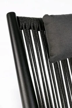 Sale Bizzotto POLTRONA LOUNGE IN CORDA PER ESTERNO NERO XK0Y - ALOHA NEW