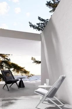 Outlet Bizzotto POLTRONA LOUNGE IN CORDA PER ESTERNO BIANCA XK03 - ALOHA NEW