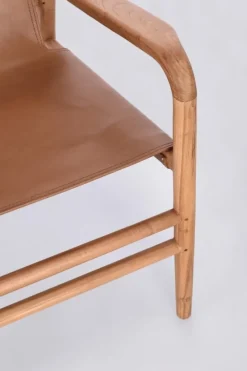 Hot Bizzotto POLTRONA LOUNGE IN PELLE COGNAC - CAROLINE