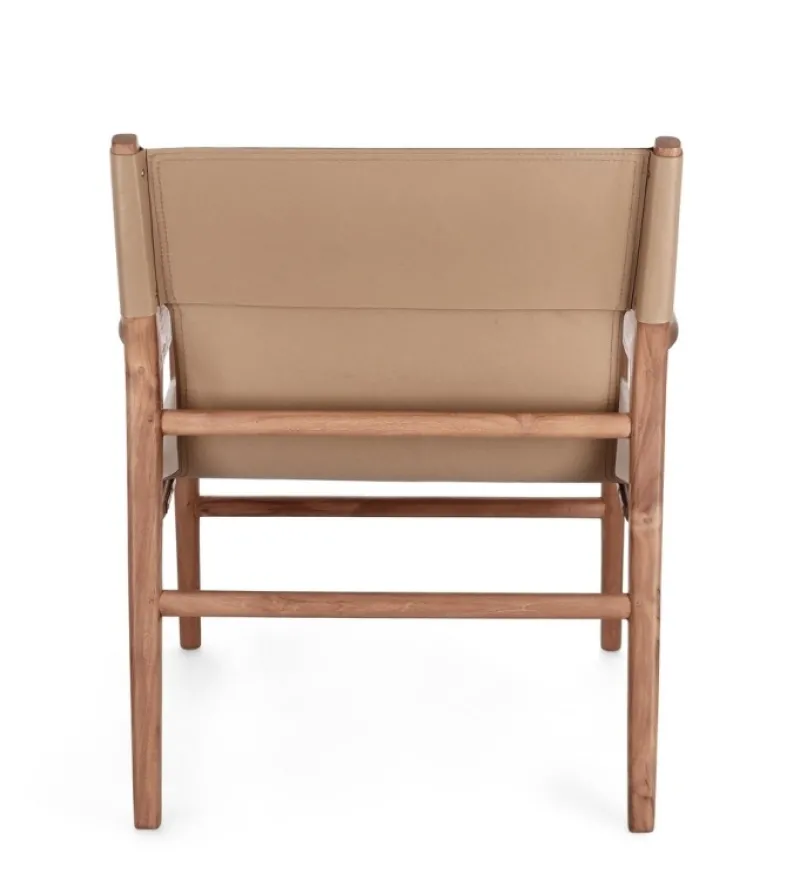 Hot Bizzotto POLTRONA LOUNGE IN PELLE TORTORA- CAROLINE