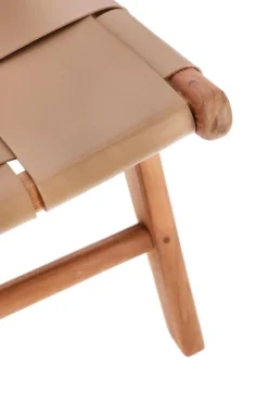 Online Bizzotto POLTRONA LOUNGE IN PELLE TORTORA - JOANNA