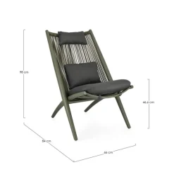 Outlet Bizzotto POLTRONA LOUNGE VERDE - ALOHA