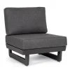 Best Bizzotto POLTRONA MODULARE IN ALLUMINIO ANTRACITE WG21 - INFINITY