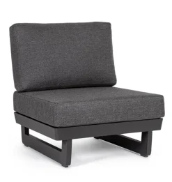 Best Bizzotto POLTRONA MODULARE IN ALLUMINIO ANTRACITE WG21 - INFINITY