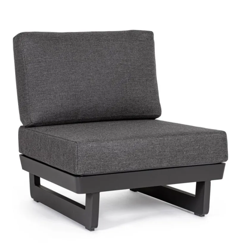 Best Bizzotto POLTRONA MODULARE IN ALLUMINIO ANTRACITE WG21 - INFINITY