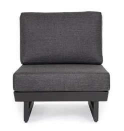 Best Bizzotto POLTRONA MODULARE IN ALLUMINIO ANTRACITE WG21 - INFINITY