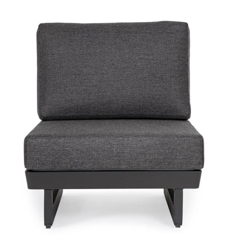 Best Bizzotto POLTRONA MODULARE IN ALLUMINIO ANTRACITE WG21 - INFINITY