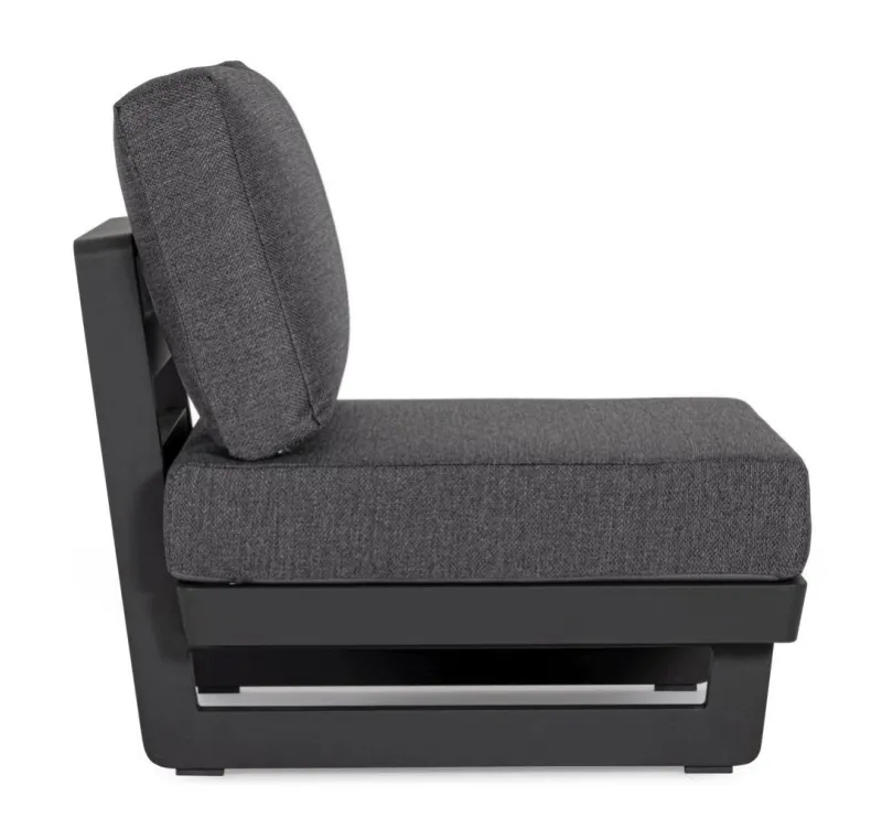 Best Bizzotto POLTRONA MODULARE IN ALLUMINIO ANTRACITE WG21 - INFINITY