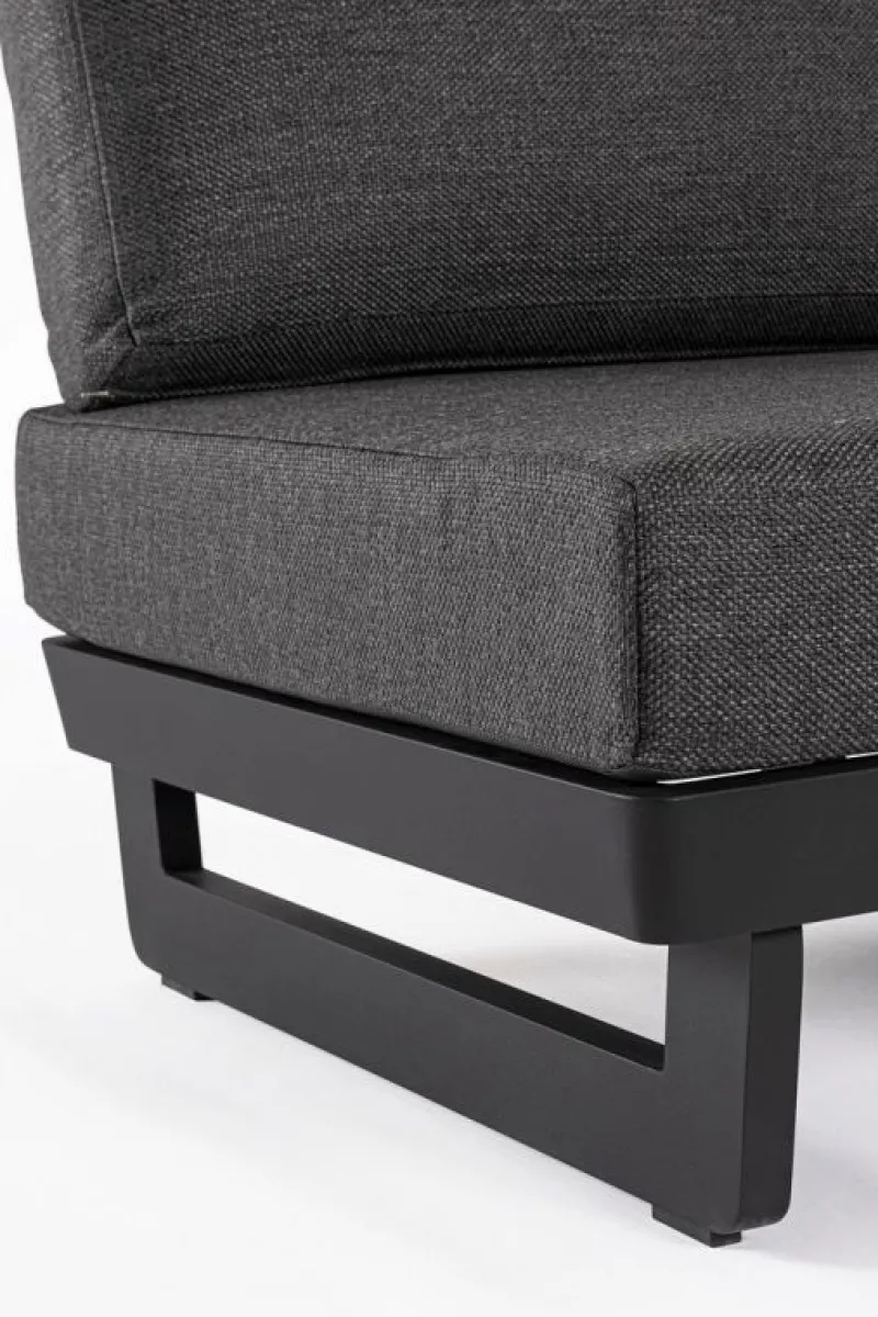 Best Bizzotto POLTRONA MODULARE IN ALLUMINIO ANTRACITE WG21 - INFINITY