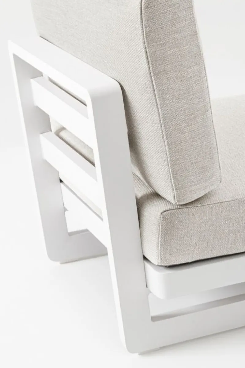 Hot Bizzotto POLTRONA MODULARE IN ALLUMINIO BIANCO WG20 - INFINITY