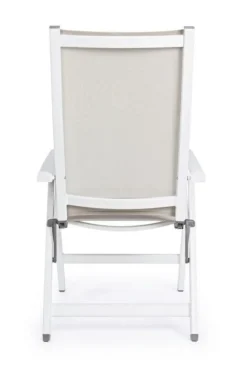 Online Bizzotto POLTRONA RECLINABILE IN ALLUMINIO PIEGHEVOLE BIANCA - CRUISE