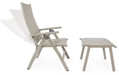 Clearance Bizzotto POLTRONA RECLINABILE IN ALLUMINIO PIEGHEVOLE - VICTOR