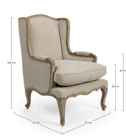 Best Bizzotto POLTRONA SFODERABILE IN TESSUTO - CATHERINE