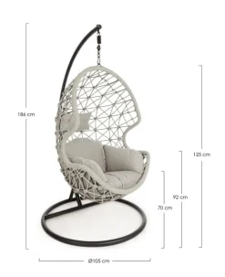 Outlet Bizzotto POLTRONA SOSPESA IN FIBRA SINTETICA - KELLY