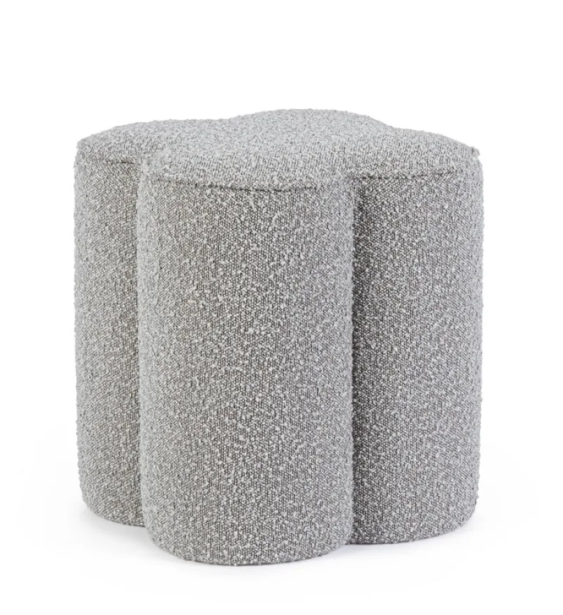 Clearance Bizzotto POUF EFFETTO BOUCLE' GRIGIO - COINTA