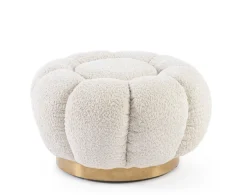Hot Bizzotto POUF EFFETTO BOUCLE' NATURALE - FLOREL