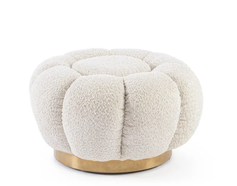 Hot Bizzotto POUF EFFETTO BOUCLE' NATURALE - FLOREL