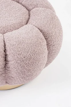 New Bizzotto POUF EFFETTO BOUCLE' ROSA ANTICO - FLOREL