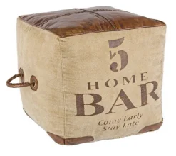 Online Bizzotto POUF IN PELLE - SANPARK FIVE