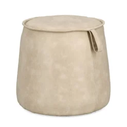 Outlet Bizzotto POUF RUDINA AVORIO