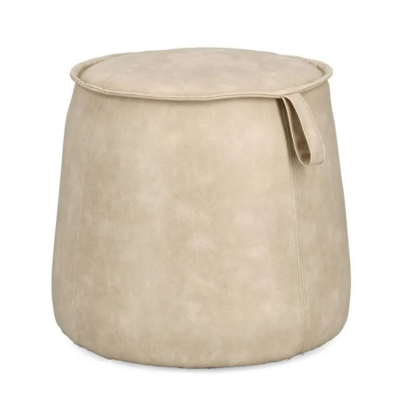 Outlet Bizzotto POUF RUDINA AVORIO