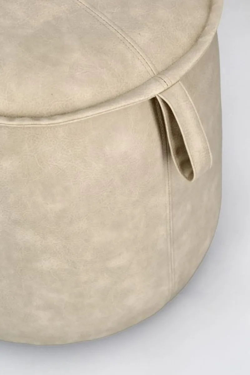 Outlet Bizzotto POUF RUDINA AVORIO