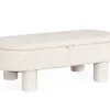 Discount Bizzotto POUF TANYA C-VASS OVALE BIANCO