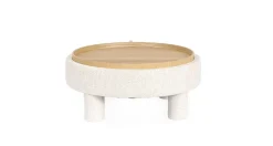 Hot Bizzotto POUF TANYA C-VASS TONDO BIANCO