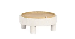 Hot Bizzotto POUF TANYA C-VASS TONDO BIANCO
