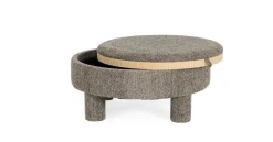 Best Bizzotto POUF TANYA C-VASS TONDO GRIGIO