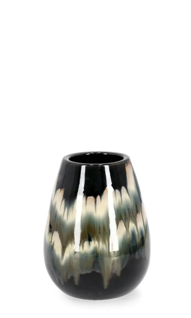 Discount Bizzotto P.VASO COIRA SVASATO NERO MELANGE H32