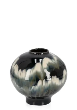 Outlet Bizzotto P.VASO COIRA TONDO NERO MELANGE D30