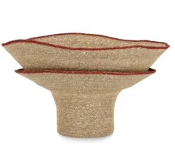 New Bizzotto P.VASO DECORATIVO LANH NATURAL RUSTY D59