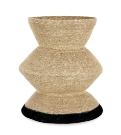 Online Bizzotto P.VASO DECORATIVO LANH NATURAL NERO H43