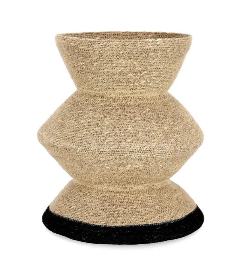 Online Bizzotto P.VASO DECORATIVO LANH NATURAL NERO H43