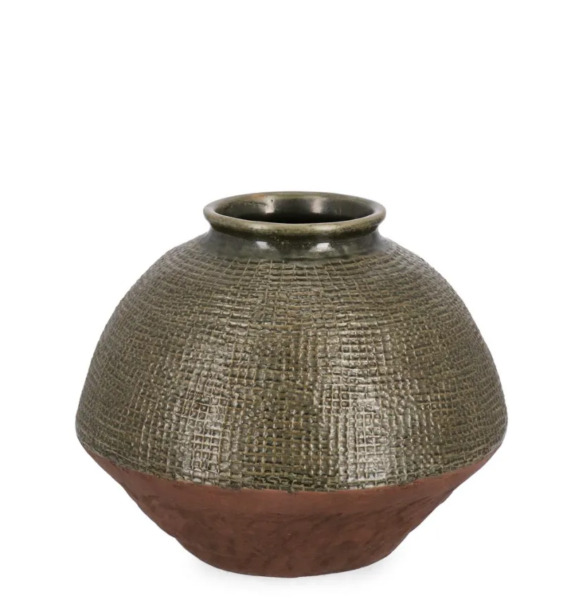 Sale Bizzotto P.VASO KLAS TERRACOTTA VERDE D47