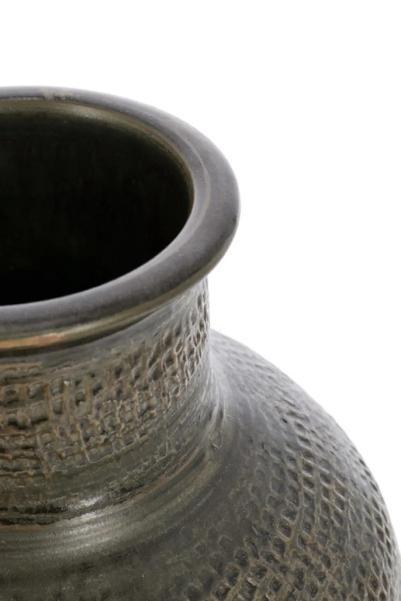 Outlet Bizzotto P.VASO KLAS TERRACOTTA VERDE H35