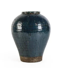 New Bizzotto P.VASO RUNE TERRACOTTA BLU H28,5